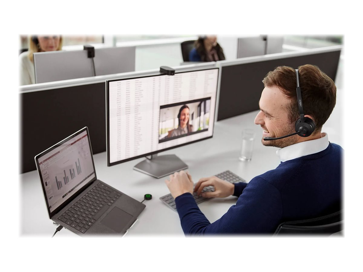 1 Casque téléphonique sans fil Engage 55Duo MS USB-C JABRA
