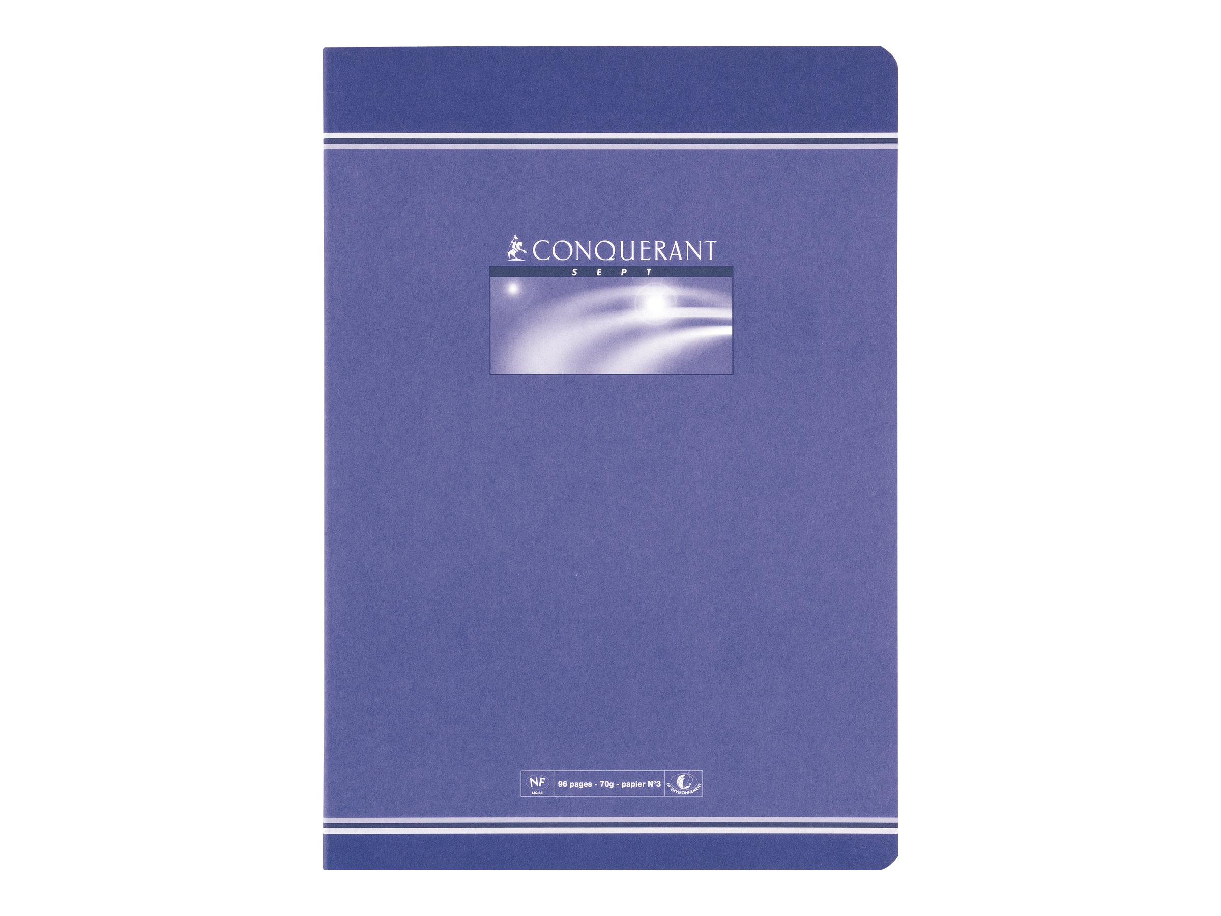 1 Cahier agrafé Conquérant 70g, A4, 5x5,96 pages