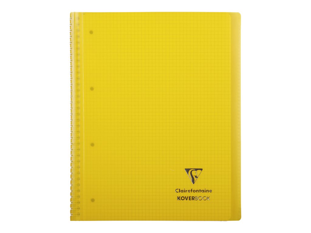 1 Cahier spirale 160p KOVERBOOK A4+ 22,9x29,7cm 5x5 perfo 4 trous