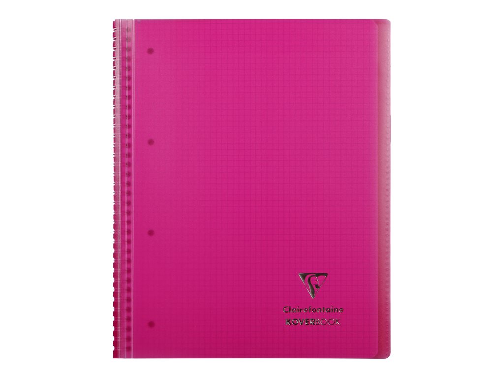 1 Cahier spirale 160p KOVERBOOK A4+ 22,9x29,7cm 5x5 perfo 4 trous