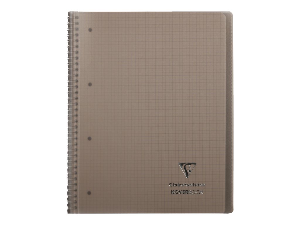 1 Cahier spirale 160p KOVERBOOK A4+ 22,9x29,7cm 5x5 perfo 4 trous