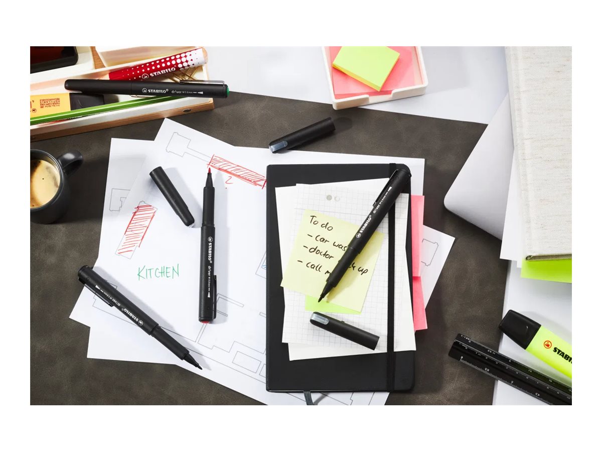 STABILO dr!ver stylo fin Moyen Bleu 1 pièce(s)