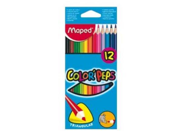 1 Etui de 12 Crayons de couleur en bois
