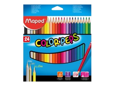 1 Etui de 24 Crayons de couleur en bois