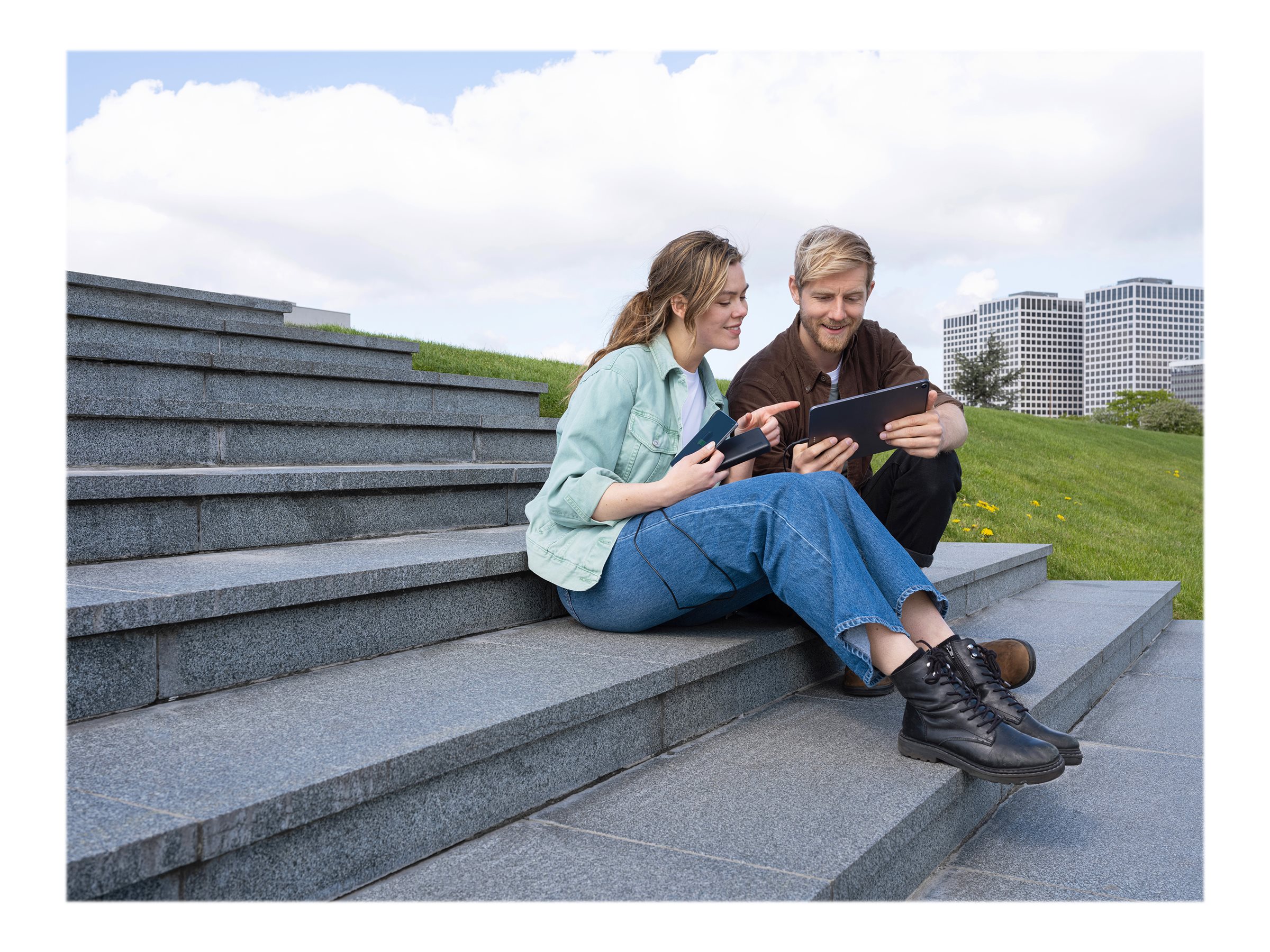 1 Batterie externe Powerbank Trust PrimoEco 10.000 mAh - Noir