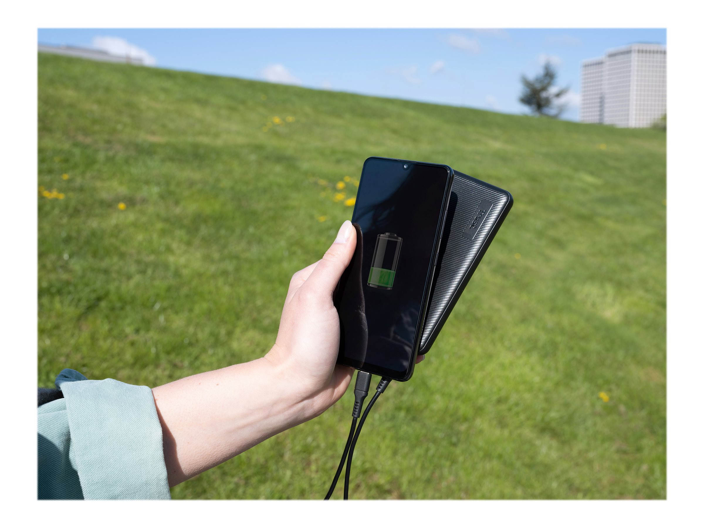 1 Batterie externe Powerbank Trust PrimoEco 10.000 mAh - Noir