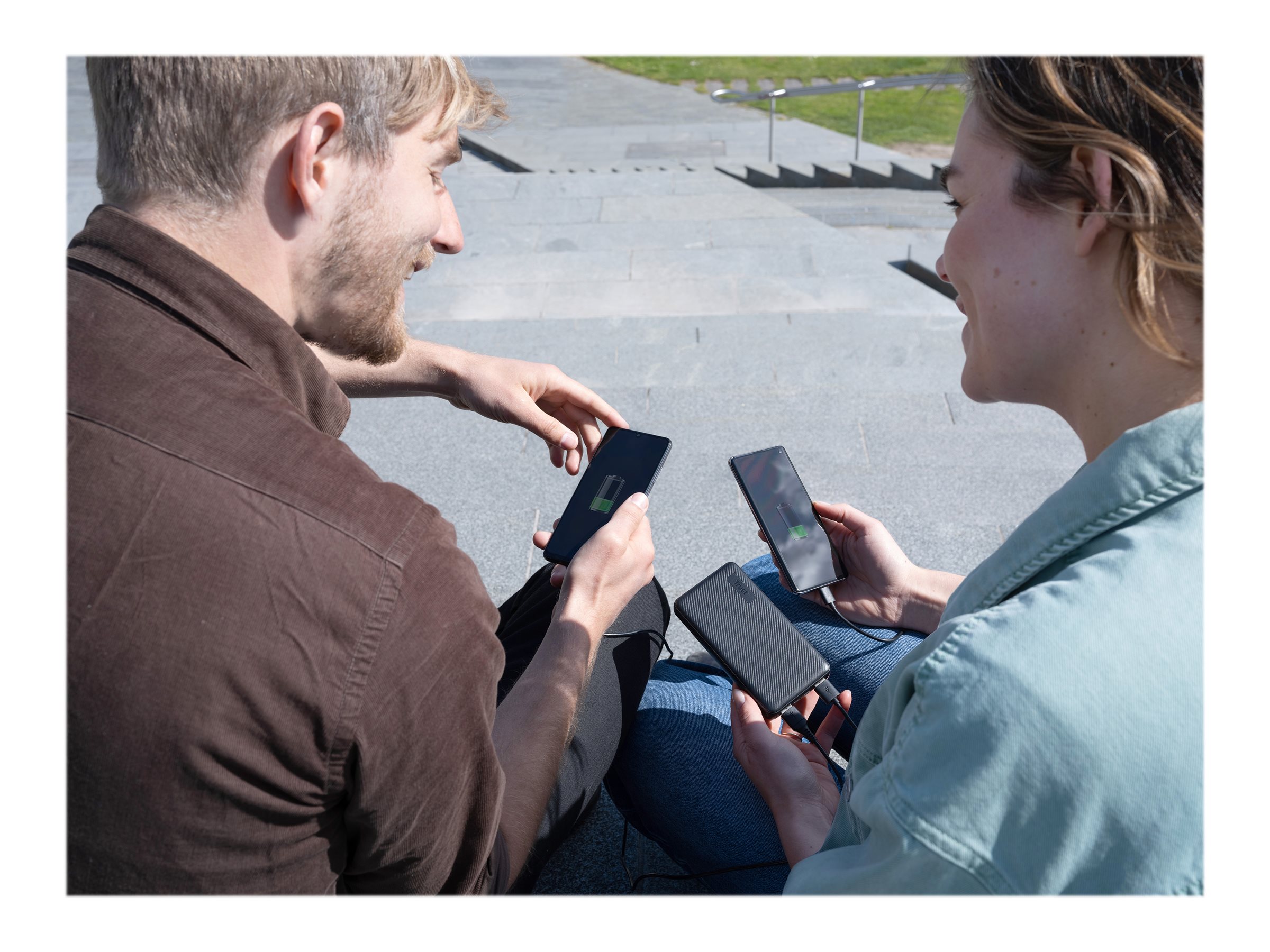 1 Batterie externe Powerbank Trust PrimoEco 10.000 mAh - Noir