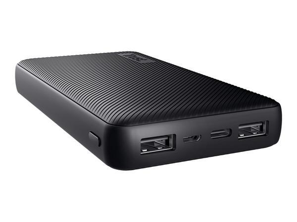 1 Batterie externe Powerbank Trust PrimoEco 15.000 mAh - Noir