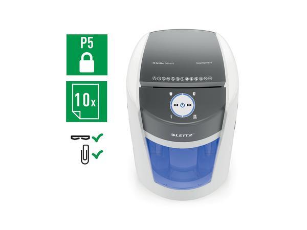 1 Destructeur Leitz IQ OptiMax Office P5