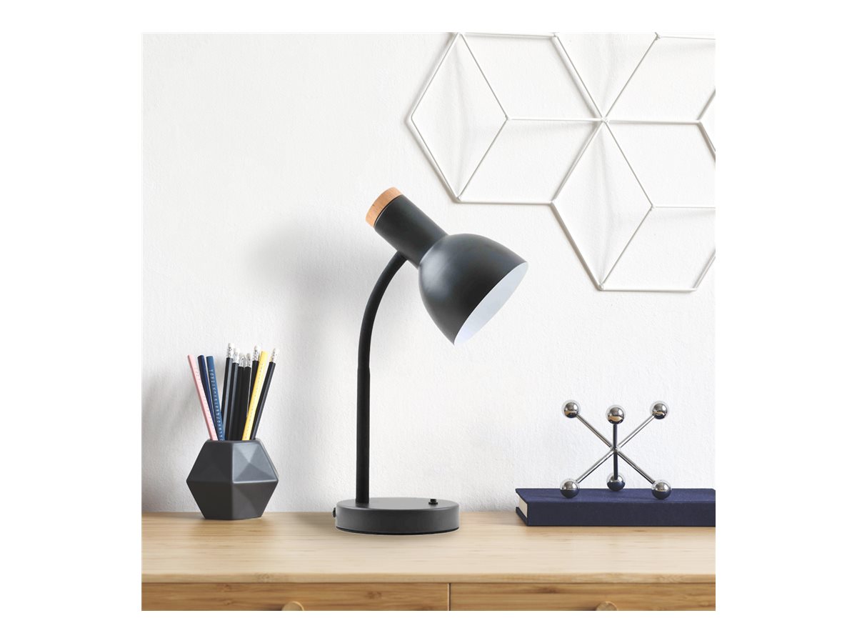 1 Lampe de bureau Andonios Bois/Noir