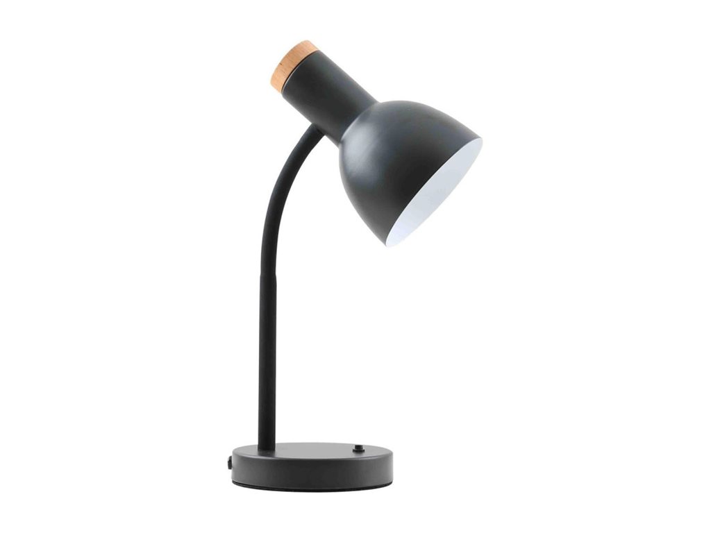 1 Lampe de bureau Andonios Bois/Noir