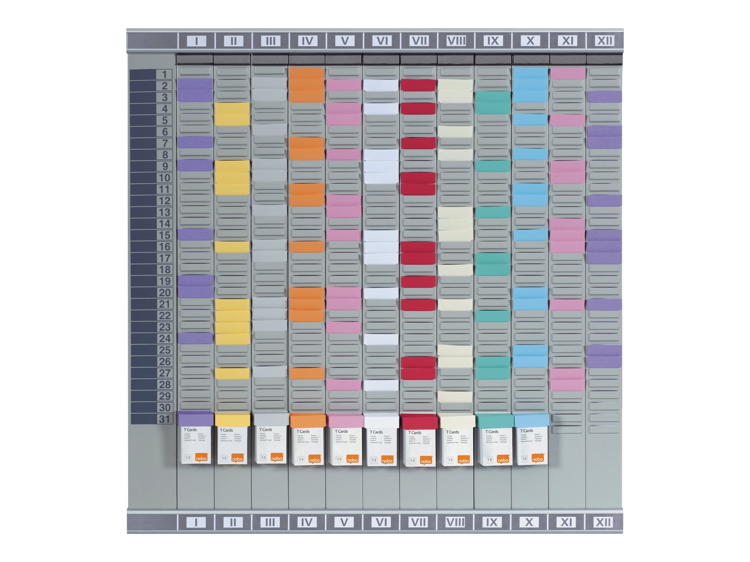 1 Planning Kit 12 colonnes annuelle ou mensuelle